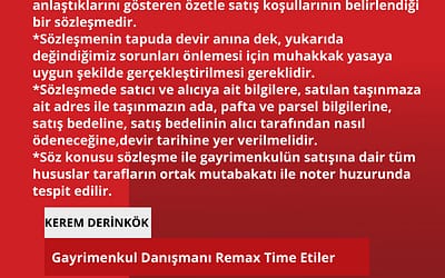 Gayrimenkul satış vaadi sözleşmesi nedir?